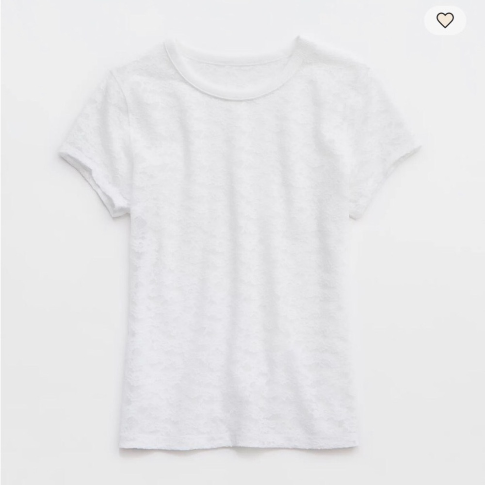 AERIE NWT Women's White Lace Top - Picture 4 of 12